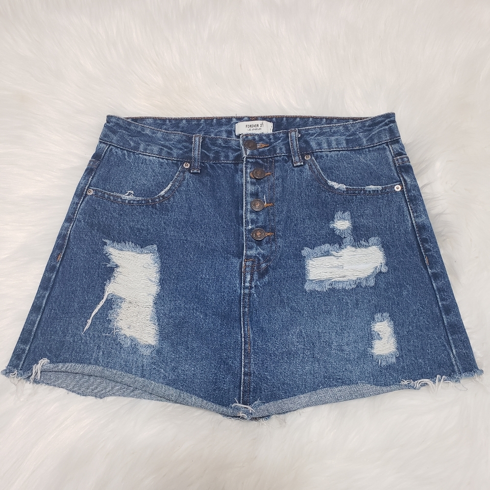 Denim Mini Skirt